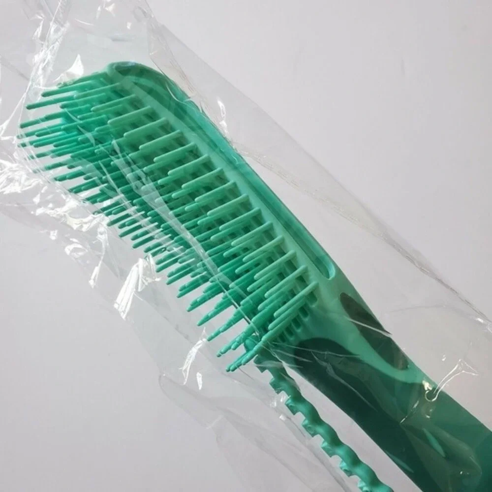 Detangler Hair Brush EZ Anti-Static Scalp Comb‎ Salon Styling Tool Green